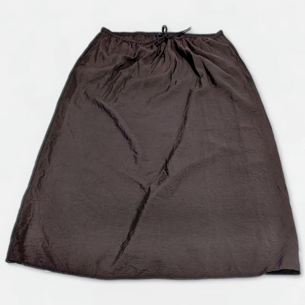 Espresso Brown Drawstring A-Line Skirt (2 For $25)